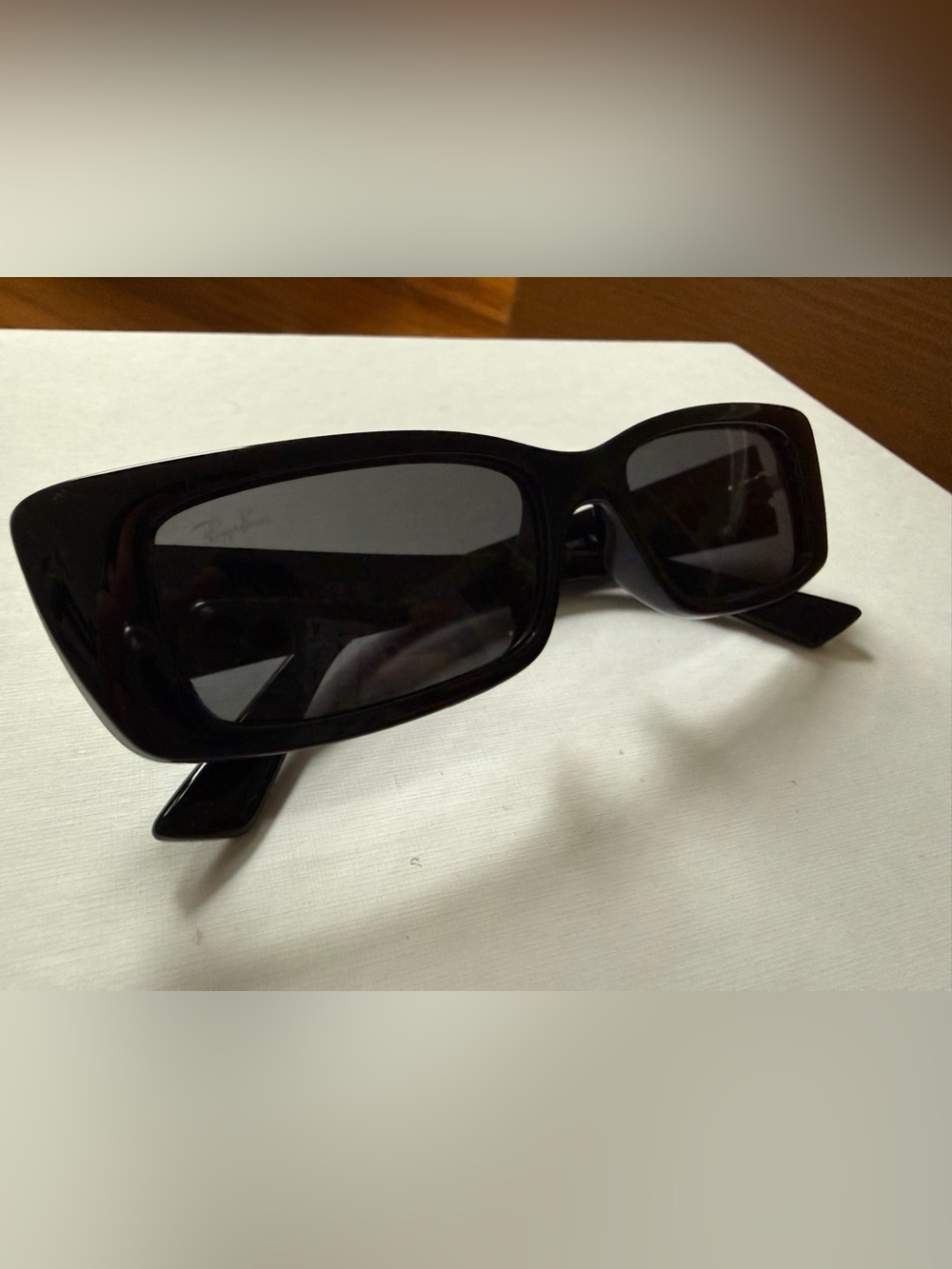 Ray-Ban original Hailey Teru Black Rectangular Sunglasses - New